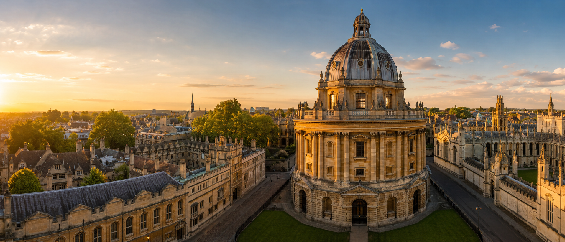 Oxford skyline and historic architecture